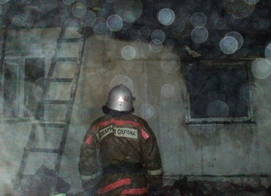 Пожар в Грибановском районе